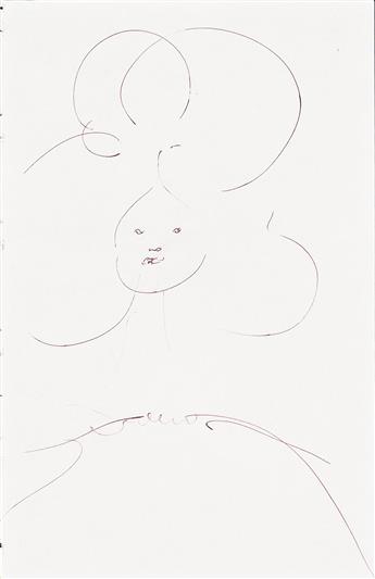 CHRIS OFILI (1968 - ) Three drawings.